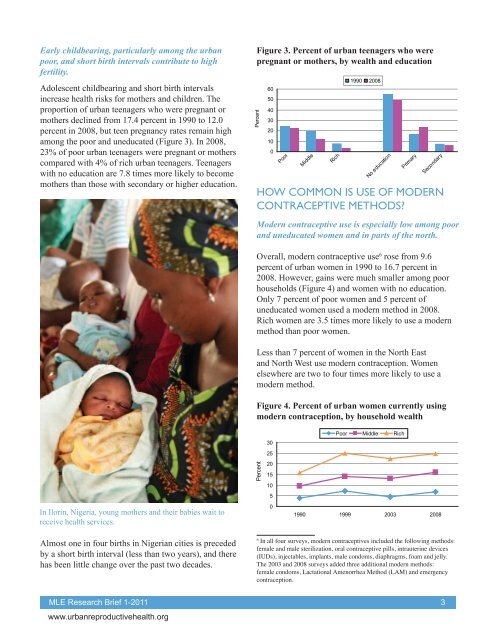 fertility and family planning trends in urban nigeria: a research brief