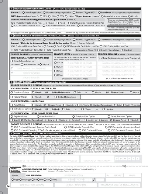 Key Information Memorandum & Common Application Form Key ...