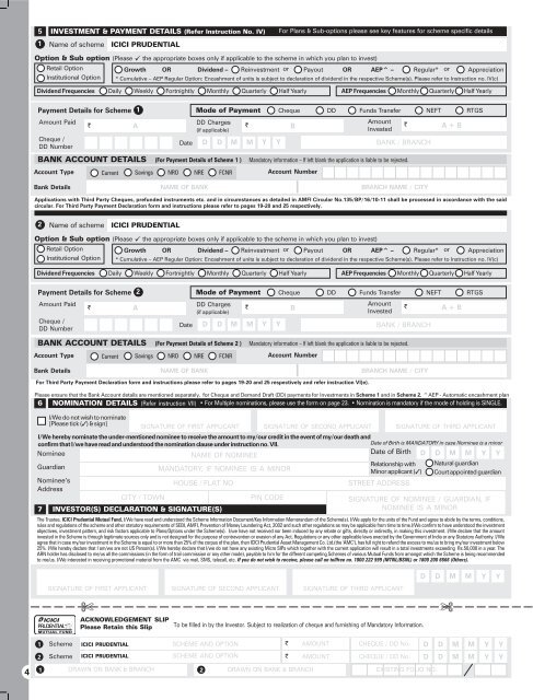 Key Information Memorandum & Common Application Form Key ...