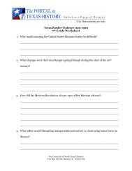 Student Worksheet - University of North Texas