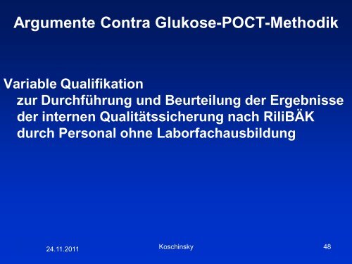 Argumente PRO Glukose-POCT-Methodik - DiagnostikNet | BB