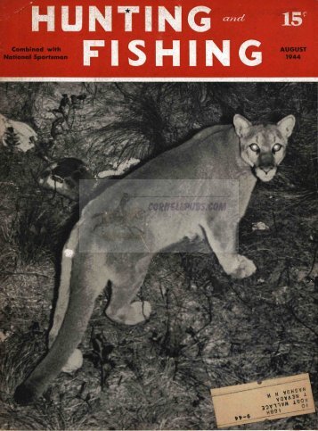 Hunting and Fishing Magazine, August 1944 - Cornell Publications