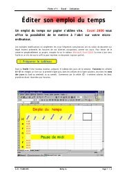 Excel - exercice 1