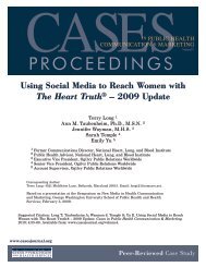 Using Social Media to Reach Women with The Heart TruthÂ® â 2009 ...