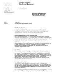 BEWONERSBRIEF - Stadsdeel Zuidoost
