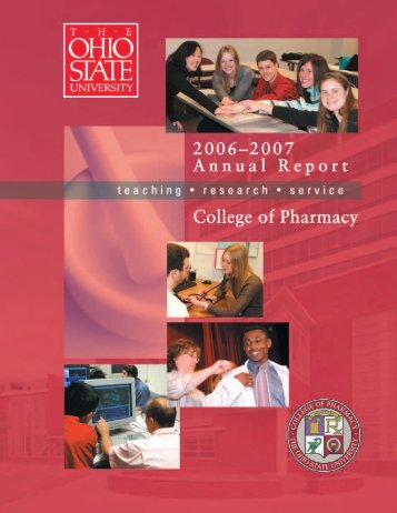 2007 Annual Report - College of Pharmacy - The Ohio State University