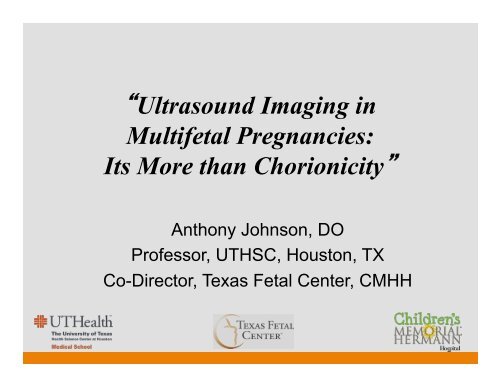 Ultrasound Imaging in Multifetal Pregnancies: Its