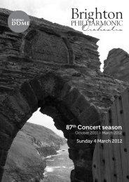 Download Concert Programme - Brighton Philharmonic Orchestra