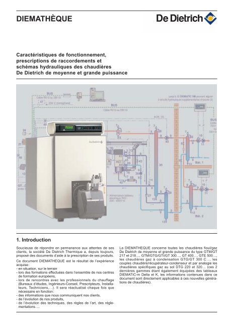 Tableau de commande DIEMATIC-m3 - De Dietrich Thermique Pro