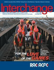 FOR THELOVE OF THEGAMES - Railway Association of Canada