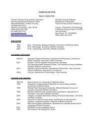 CURRICULUM VITAE Kent A. Kiehl, Ph.D. Clinical Cognitive ...