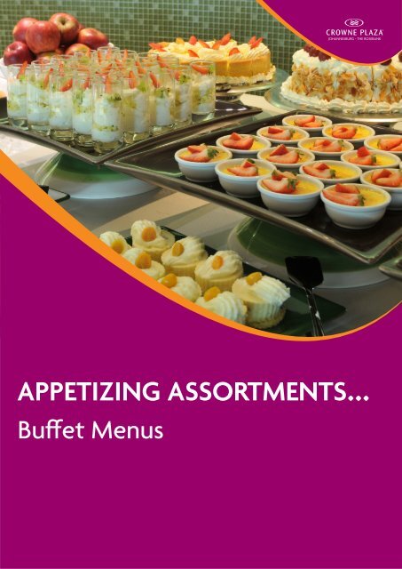 Click here to download our Buffet Menus - The Rosebank