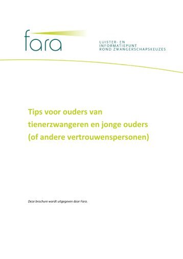 Tips voor ouders van tienerzwangeren en jonge ouders (of ... - Expoo