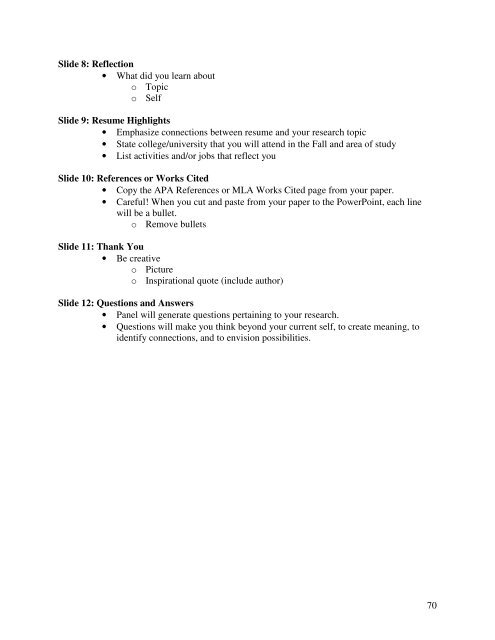Writing Manual & Sea King Capstone - Palos Verdes High School