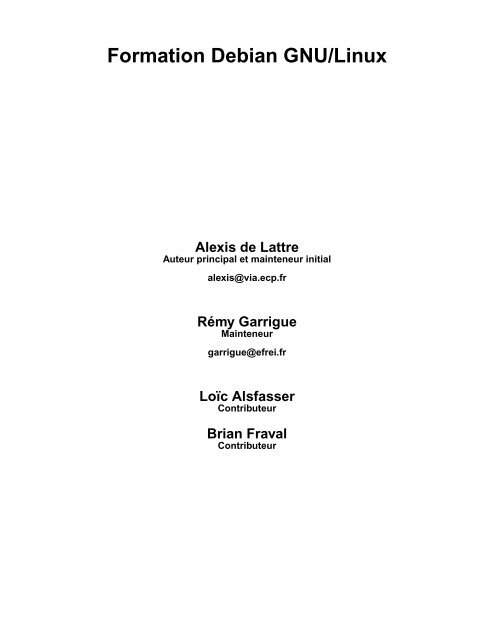 Formation Debian Gnu Linux L Iberta C Est Donna C E A Tous De Lire D