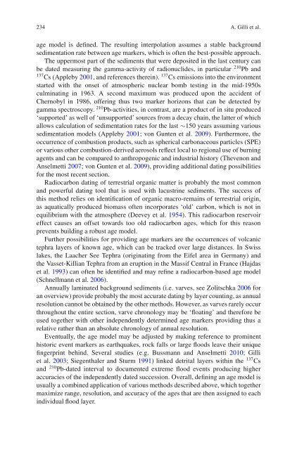 Lake Sediments as Archives of Recurrence Rates and ... - Eawag