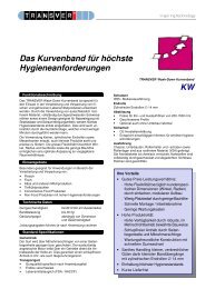 Kurvenband wash-down AusfÃ¼hrung - Rotzinger