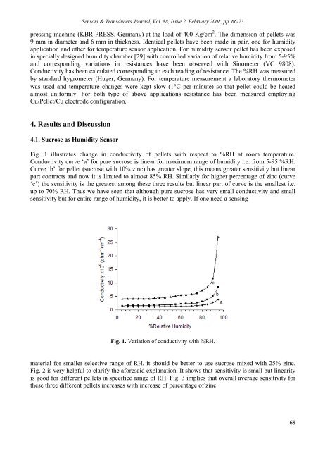 Solid-State Conductivity of Sucrose and its Applications as Humidity ...