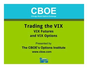 Vix options trading