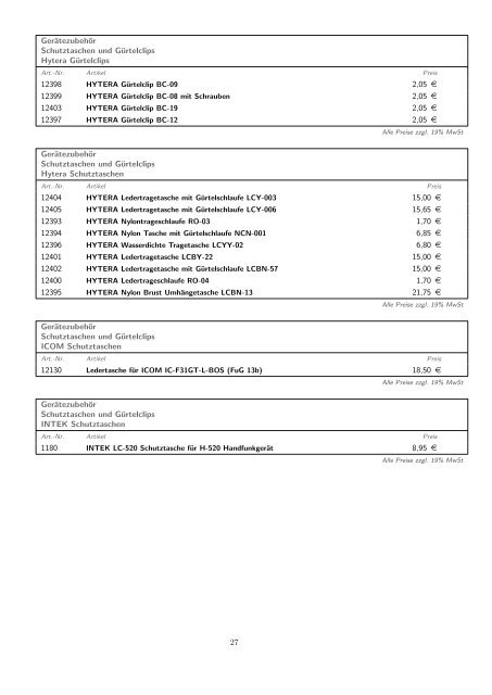 Aktuelle Fachhandels-Preisliste herunterladen - Maas