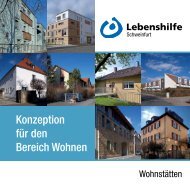 Lebenshilfe Schweinfurt: Konzeption für den Bereich Wohnen