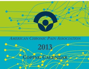 COPING CALENDAR - American Chronic Pain Association