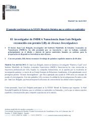 El investigador de IMDEA Nanociencia Juan Luis Delgado ...