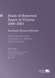 Study of reported rapes in Victoria - 2000-2003 (PDF 447.9 KB)