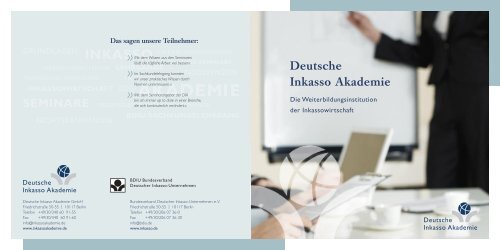 Deutsche Inkasso Akademie - Bundesverband Deutscher Inkasso ...