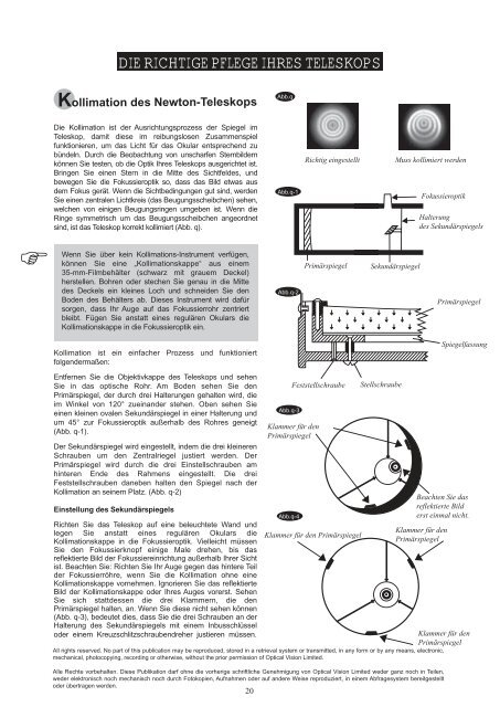 BEDIENUNGSANLEITUNG - APM Telescopes