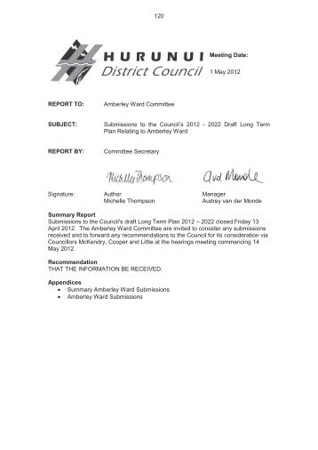 Agenda Part 3 - Hurunui District Council