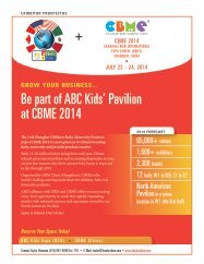 Be part of the new ABC Kids Pavilion in Shanghai ... - ABC Kids Expo