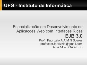 Orquestração e Coreografia - Instituto de Informática - UFG