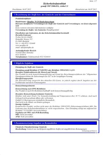 SDB Metaflux 70-28 Handschutzschaum