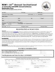 In Community With ACPE's Annual Conference Registration Form
