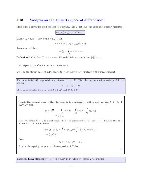 COMPLEX GEOMETRY Course notes
