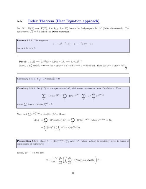 COMPLEX GEOMETRY Course notes