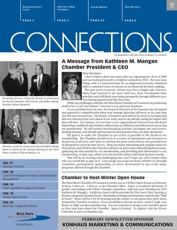 A Message from Kathleen M. Mangan Chamber President & CEO