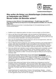 Was wollen die Nutzer von Abstellanlagen (insbesondere an ...