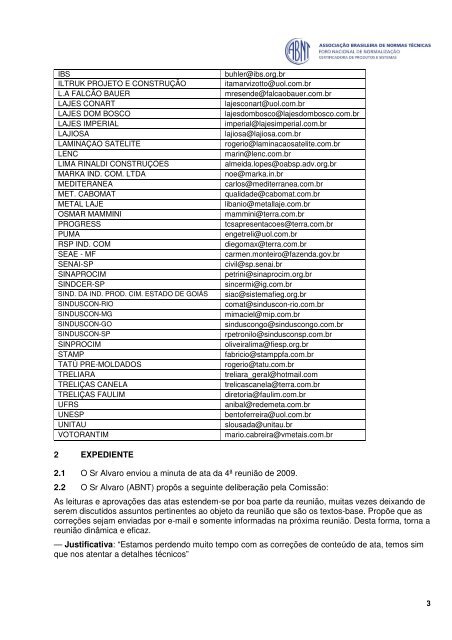 5Âª Reuniao - Sinaprocim / Sinprocim