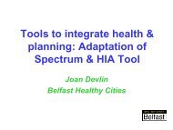 Joan Devlin, Belfast Healthy Cities - Glasgow Centre for Population ...