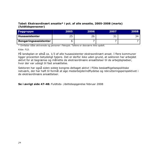 SektorÃ¥rsmÃ¸de 2008 Kost-Service - Statusrapport - FOA