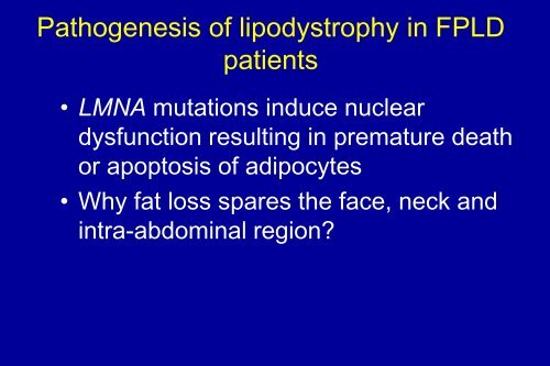 Obesity & Lipodystrophy - Medical College of Wisconsin