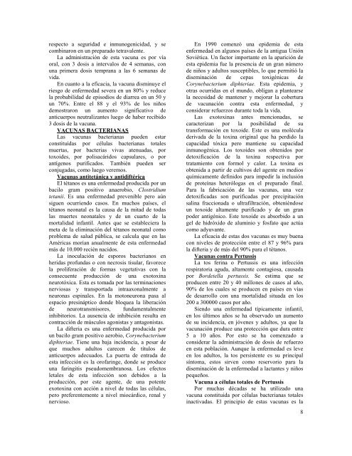 Inmunoprofilaxis de las enfermedades infecciosas - Instituto de ...