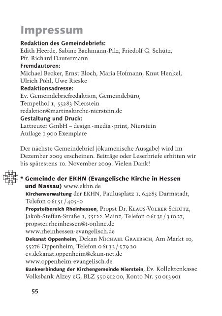 Ansehen - Evangelische Kirchengemeinde Nierstein