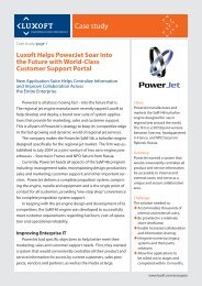 Luxoft Helps PowerJet Soar Into the Future with World-Class Customer