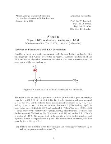 Introduction to Mobile Robotics - Exercise Sheet - Albert-Ludwigs ...