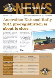 Australian National Rally 2011 pre-registration is ... - Adelaide H.O.G.