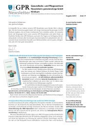 Newsletter fÃ¼r Arztpraxen 3-2012 - GPR Gesundheits- und ...