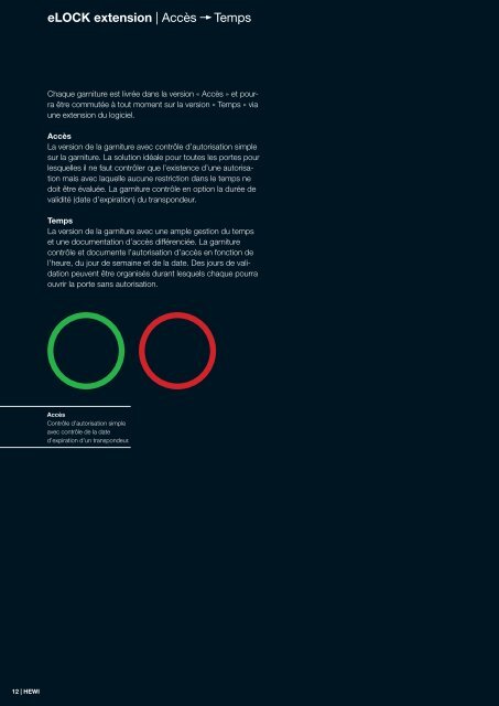 Systèmes de fermeture électroniques eLOCK ... - Opertis GmbH